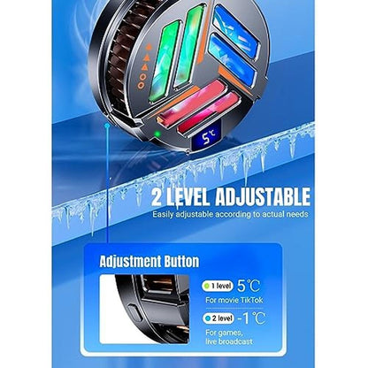 Phone Cooler: Magnetic Phone Cooler Cooling Fan for Gaming – In Use