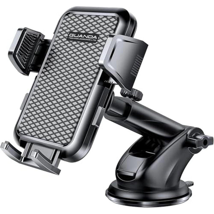Phone Holder: 3-in-1 Car Phone Mount Strong Suction for – Front View