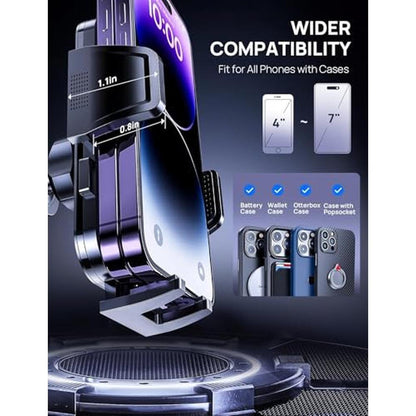 Phone Holder: 3-in-1 Car Phone Mount Strong Suction for – Close-up Detail