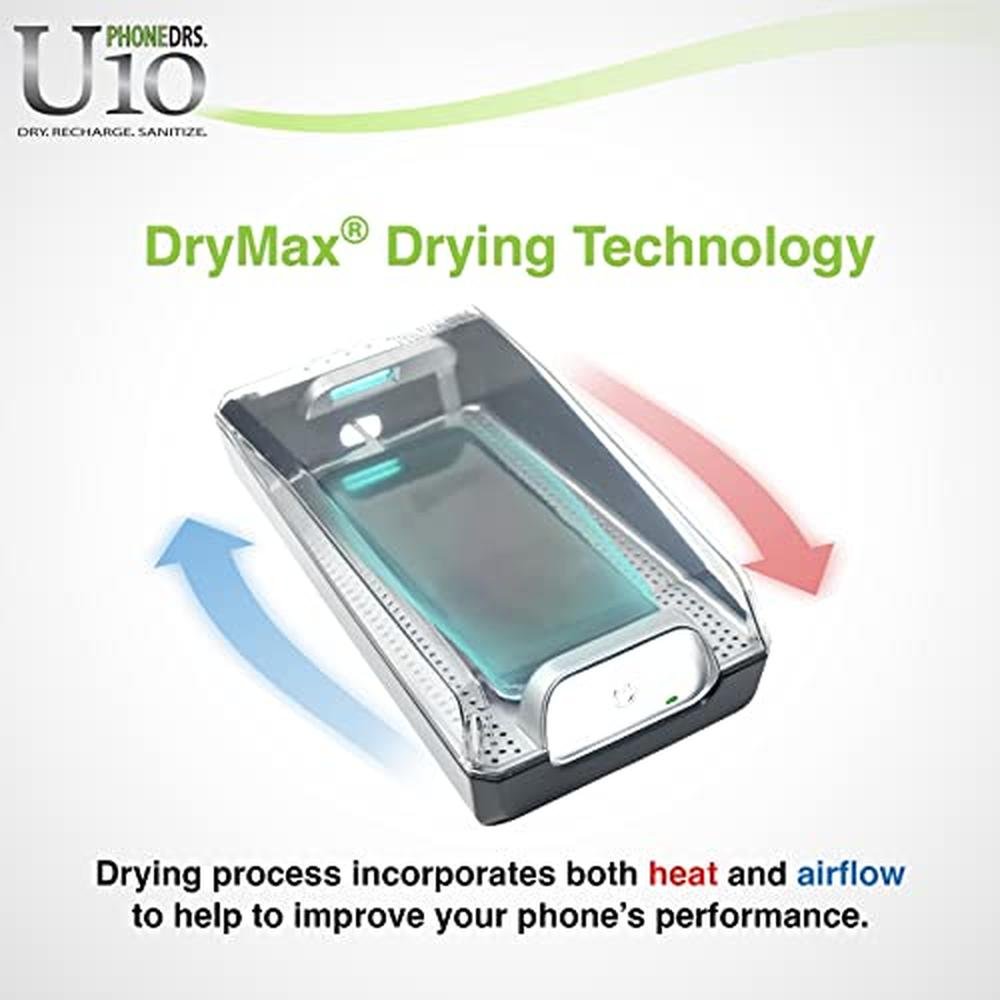 PHONEDRS U10 UV-C Cell Phone Sanitizer with Dryer and – Close-up Detail