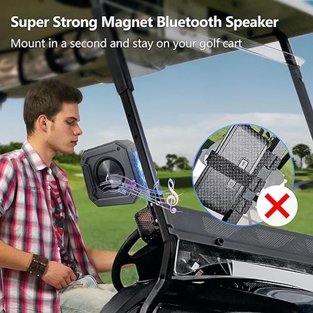 Golf Speaker: PILSAMAS Magnetic Bluetooth Speaker – Side View