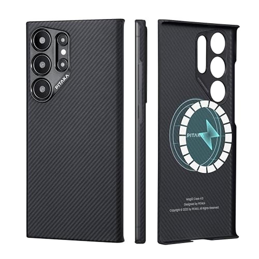Case S24 Ultra: Pitaka MagEZ Case 4 Slim Light – Front View