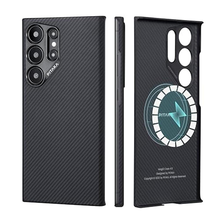 Case S24 Ultra: Pitaka MagEZ Case 4 Slim Light – Front View