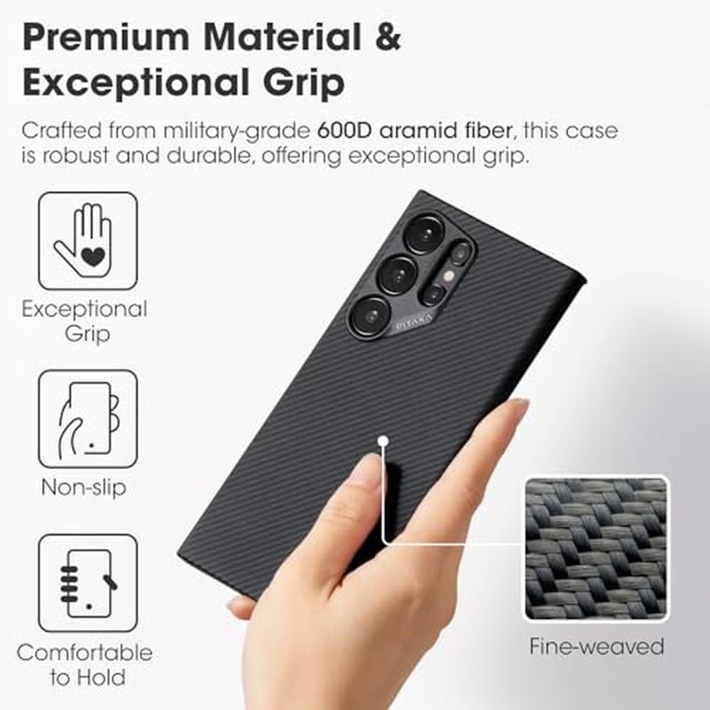 Case S24 Ultra: Pitaka MagEZ Case 4 Slim Light – Side View
