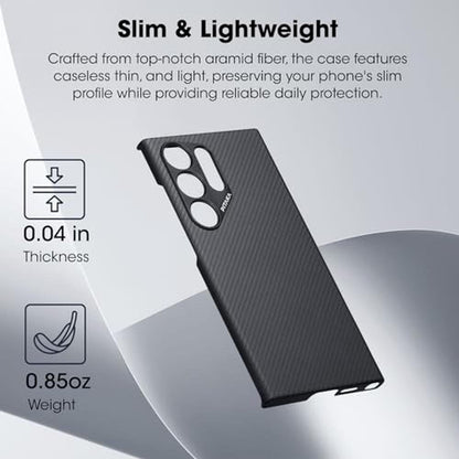 Case S24 Ultra: Pitaka MagEZ Case 4 Slim Light – In Use