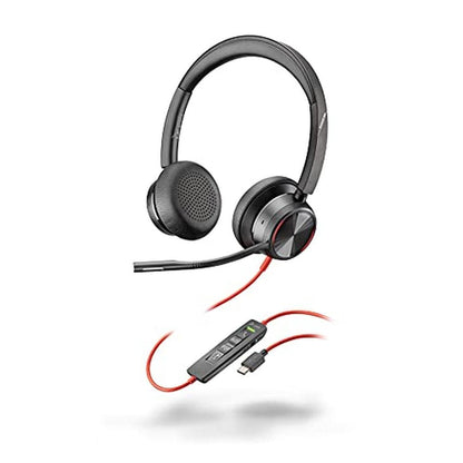 Headset Plantronics: Poly Blackwire 8225 Wired Headset with – Front View