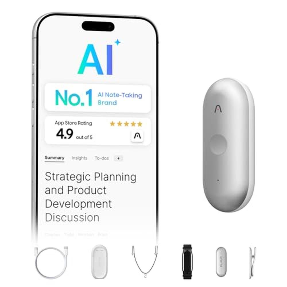 Plaud NotePin S AI Voice Recorder – Front View