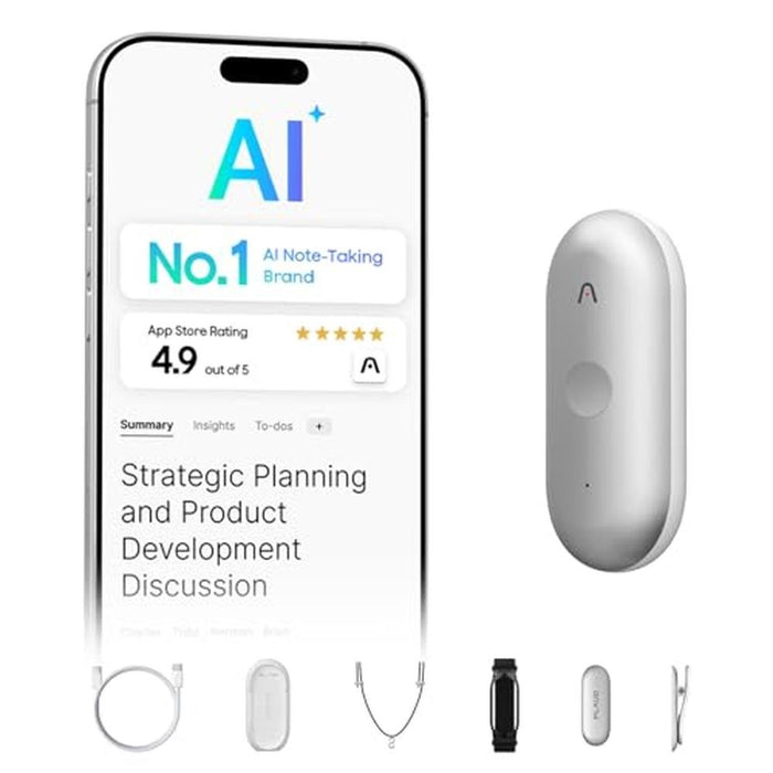 Plaud NotePin S AI Voice Recorder – Front View