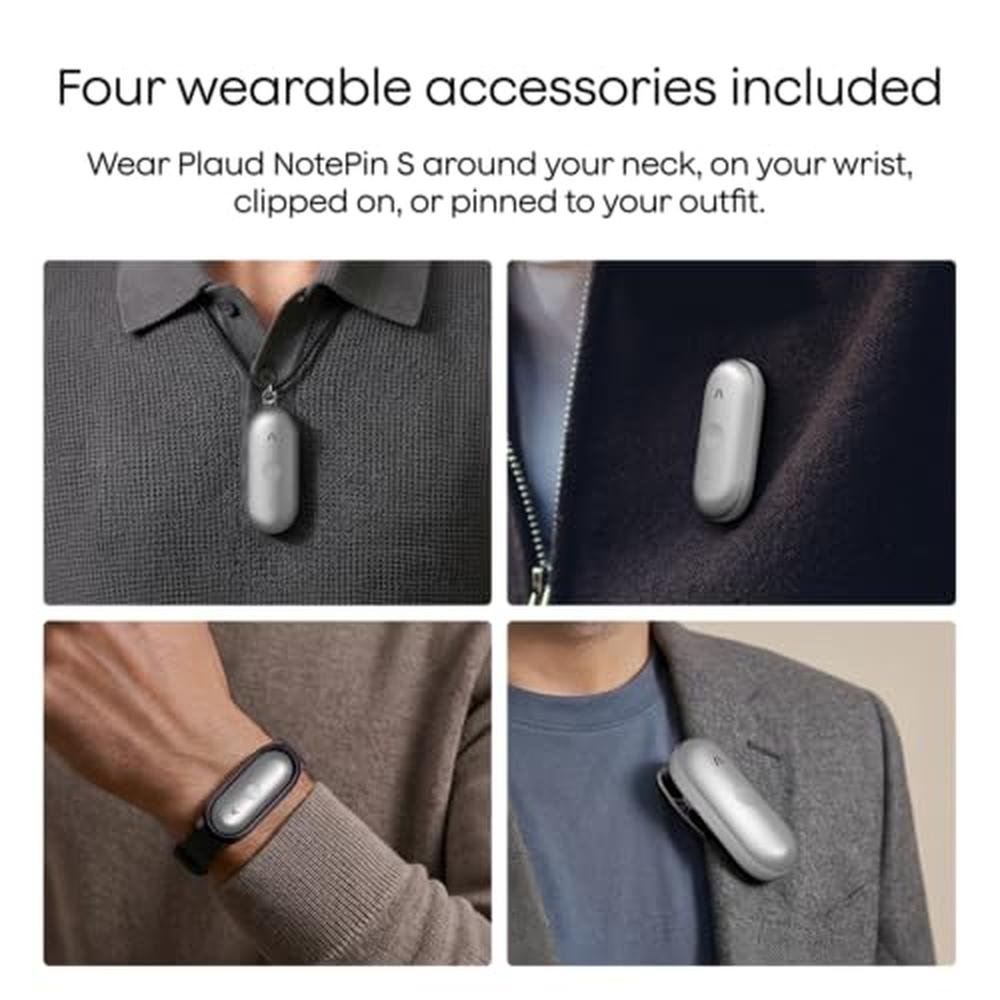 Plaud NotePin S AI Voice Recorder – Close-up Detail