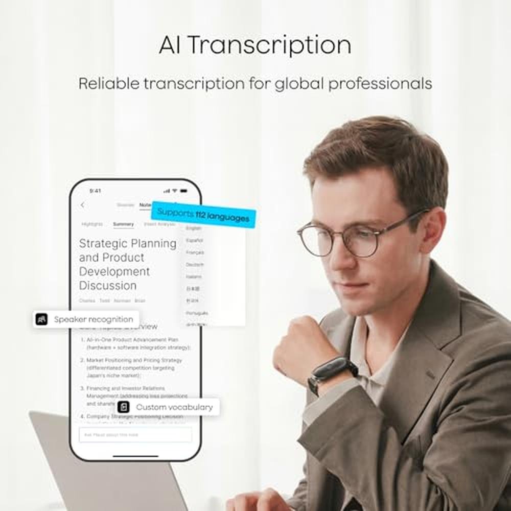 Plaud NotePin S AI Voice Recorder – In Use