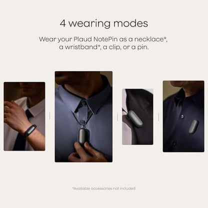 Voice Recorder: Plaud NotePin AI Voice Recorder – Side View