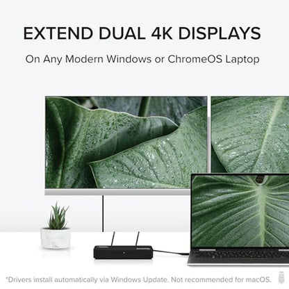 Plugable DisplayPort: Plugable USBC-6950U Dual 4K Monitor – Side View
