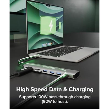Hub Plugable: Plugable 7-in-1 USB-C Hub – Close-up Detail