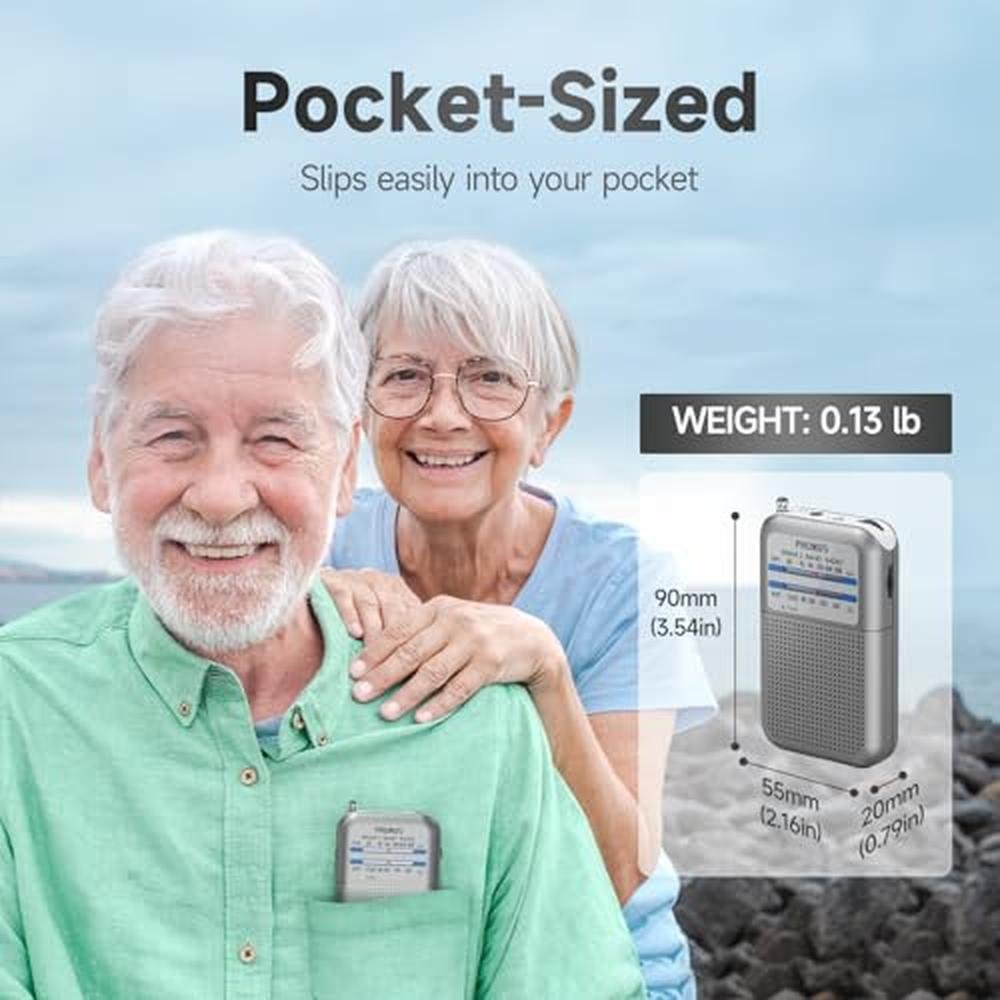 Battery Radio: PRUNUS DE333 Portable Mini Transistor Radio – In Use