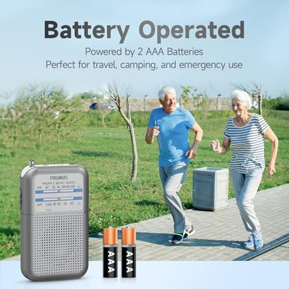 Battery Radio: PRUNUS DE333 Portable Mini Transistor Radio – Packaging
