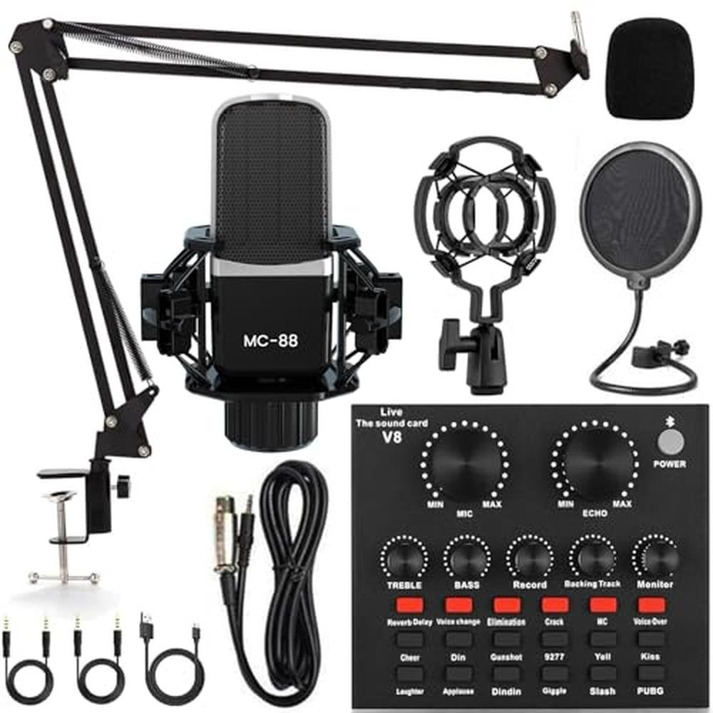 Podcast Equipment: Premium Bundle All-in-One Audio – Front View