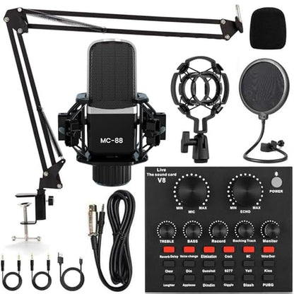 Podcast Equipment: Premium Bundle All-in-One Audio – Front View