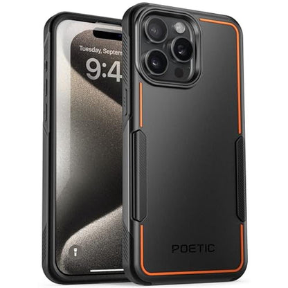 Case iPhone: Poetic Neon Series iPhone 15 Pro Max Dual – Front View