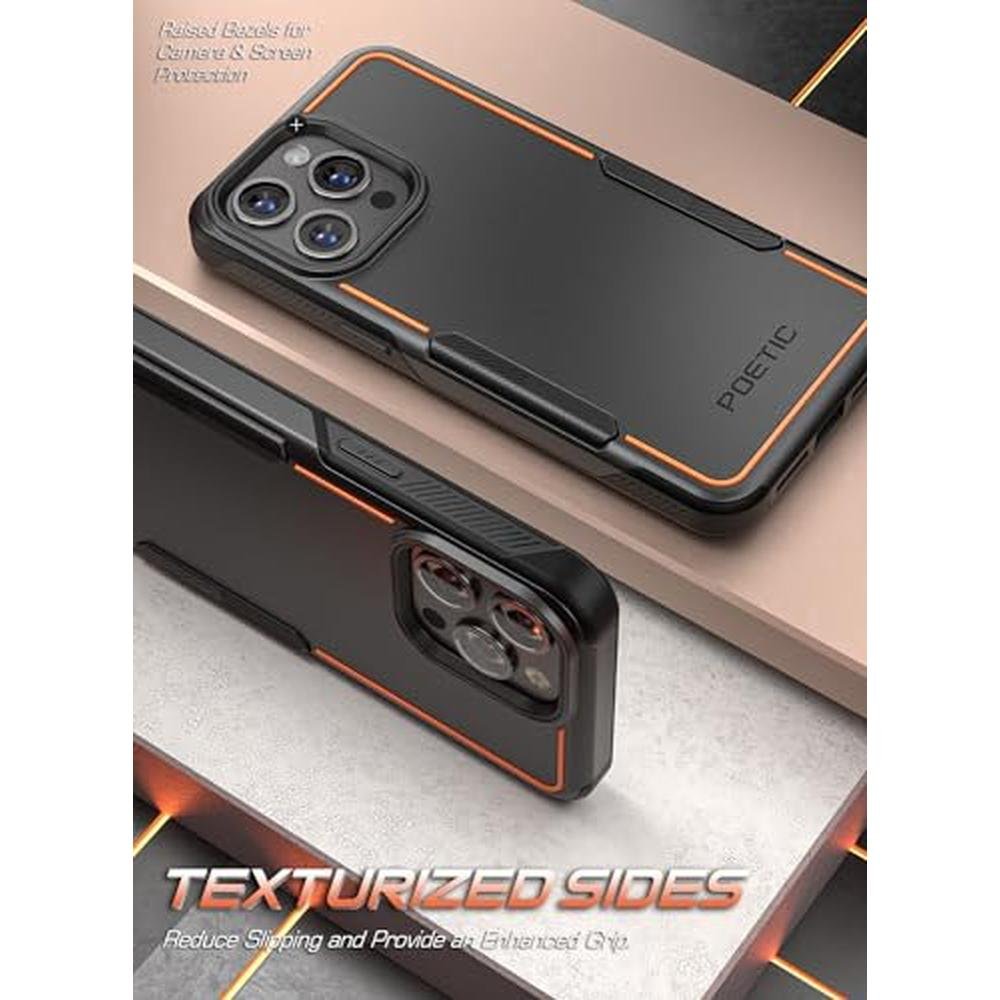 Case iPhone: Poetic Neon Series iPhone 15 Pro Max Dual – Close-up Detail