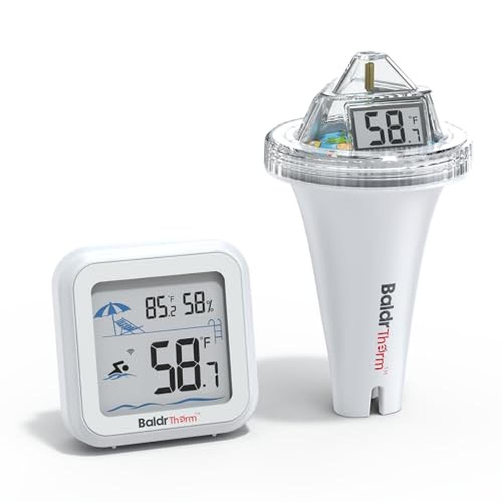 Pool Temperature: Digital Floating Thermometer Easy Read – Front View