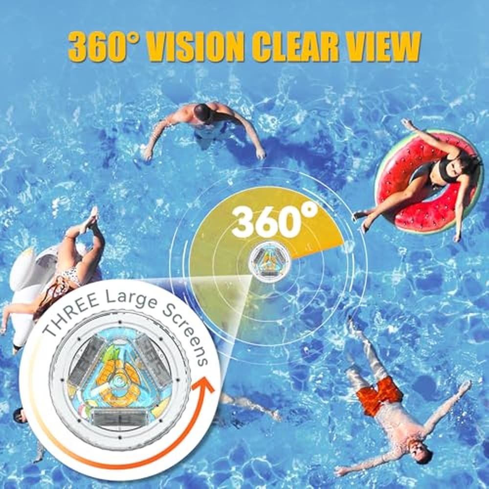 Pool Temperature: Digital Floating Thermometer Easy Read – In Use