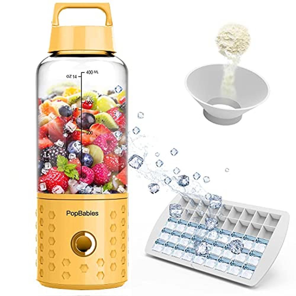 Blender PopBabies: PopBabies Portable Smoothie Blender Cup – Front View