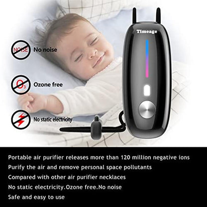 Air Purifier: Timeage Personal Air Purifier Necklace – Close-up Detail