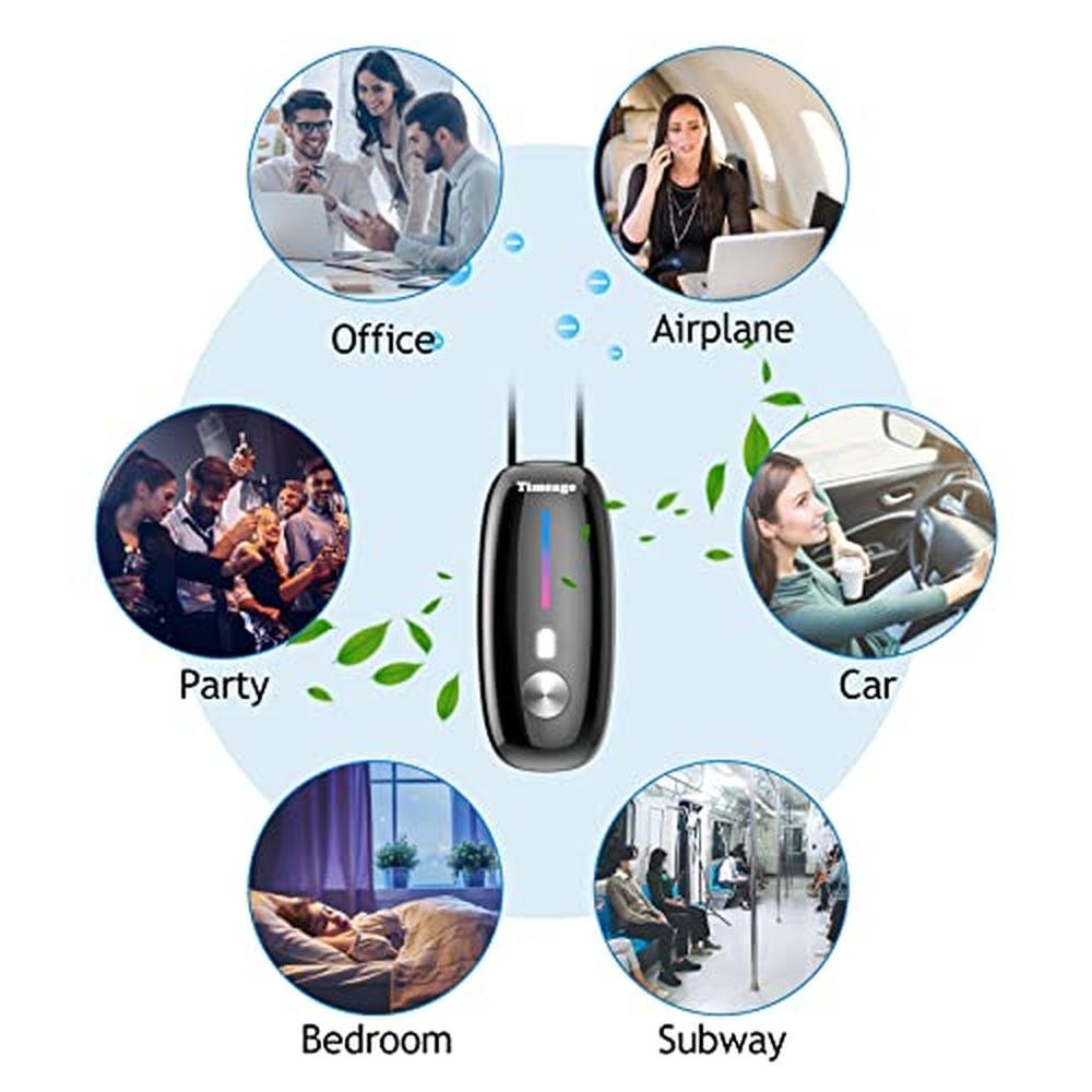 Air Purifier: Timeage Personal Air Purifier Necklace – In Use