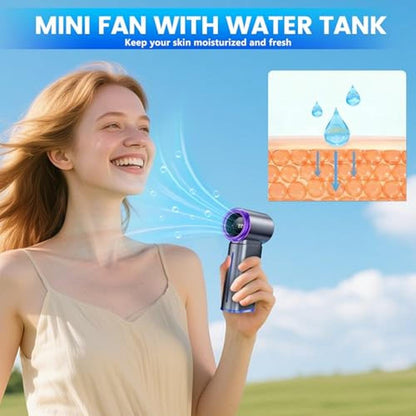 Portable Fan: Mini Handheld Fan 5000mAh Rechargeable – Close-up Detail