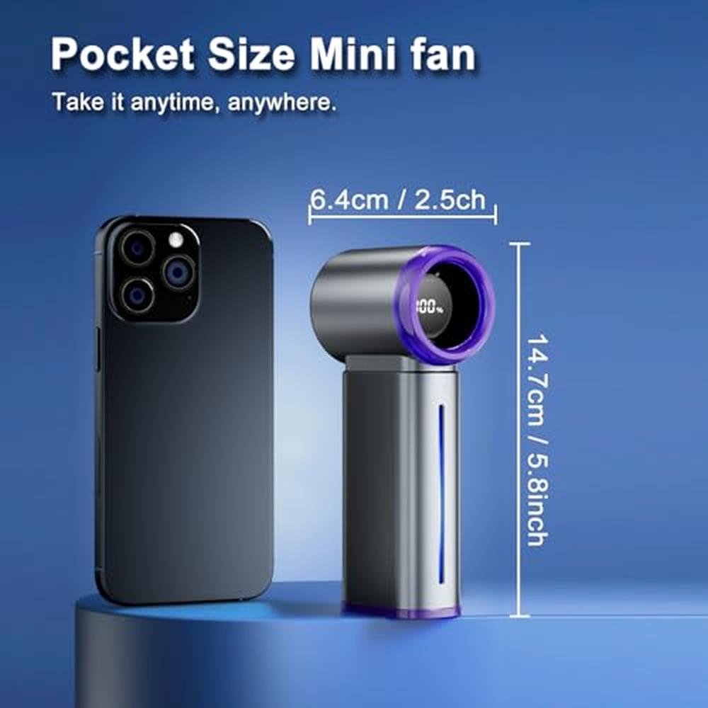 Portable Fan: Mini Handheld Fan 5000mAh Rechargeable – Packaging