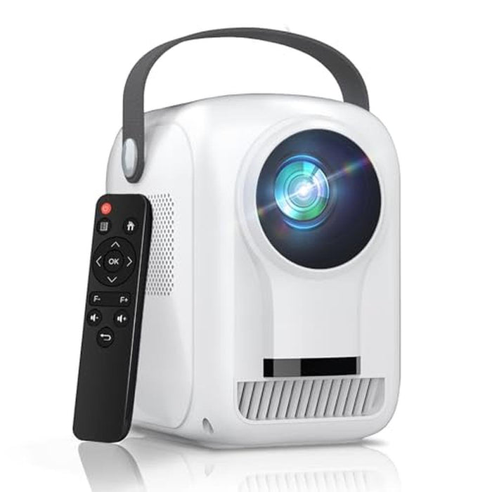 Portable Projector: Premium 4K Support with Wifi Bluetooth – Front View