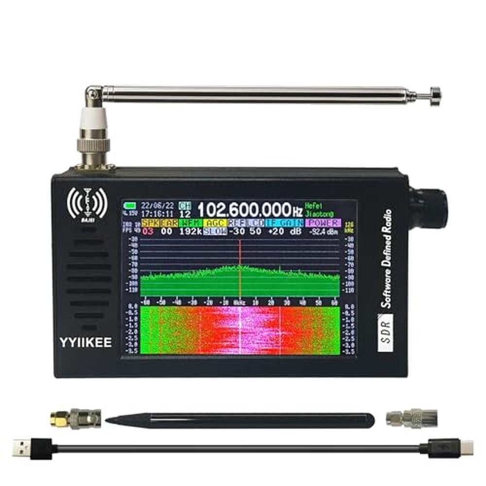 Portable SDR: DSP Radio Receiver 4.3 Touchscreen – Front View