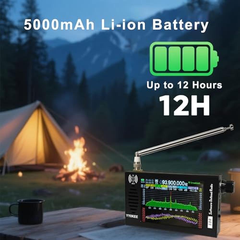 Portable SDR: DSP Radio Receiver 4.3 Touchscreen – Side View