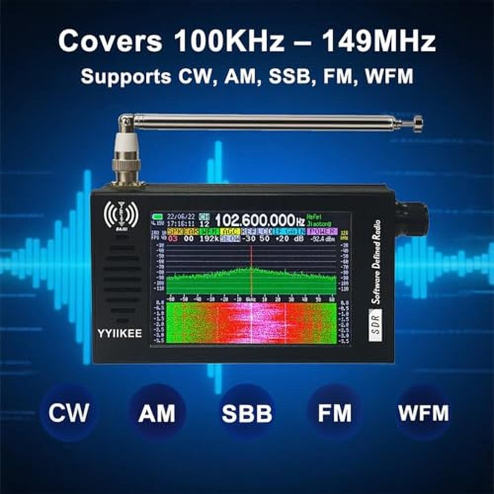 Portable SDR: DSP Radio Receiver 4.3 Touchscreen – Close-up Detail