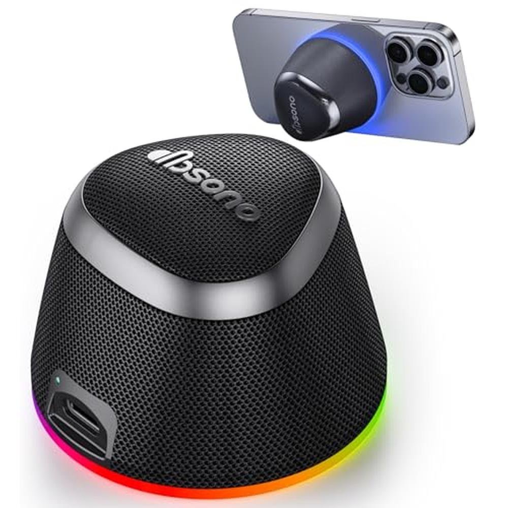 Portable Speaker: 2-in-1 Magnetic Bluetooth Speaker with – Front View