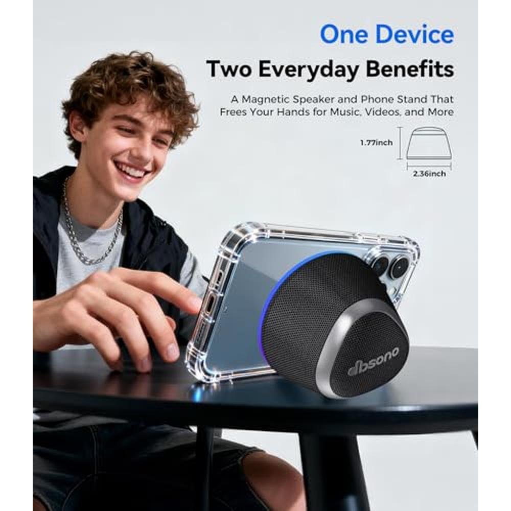 Portable Speaker: 2-in-1 Magnetic Bluetooth Speaker with – In Use