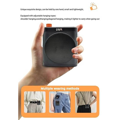 Portable Voice Amplifier: Rechargeable Mini Wireless Voice – Side View