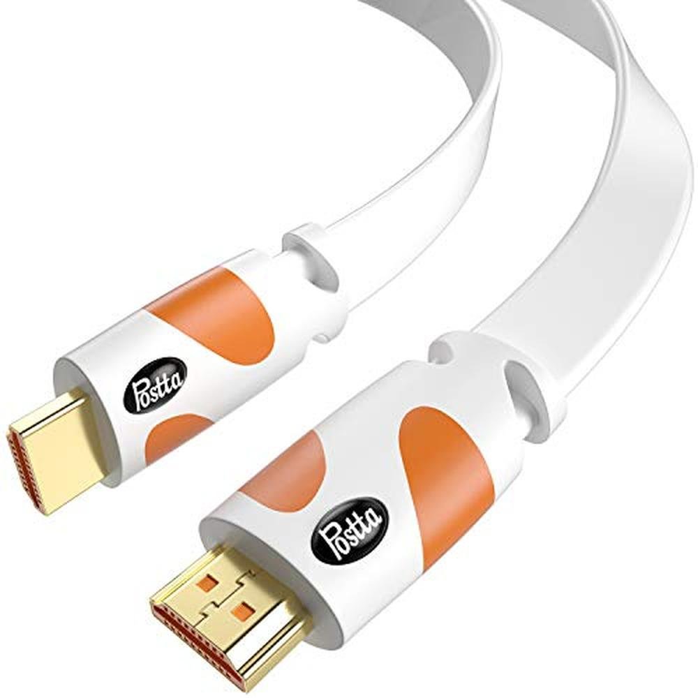 HDMI Cable: Postta Flat 25 Feet 4K HDMI 2.0 Cable – Front View