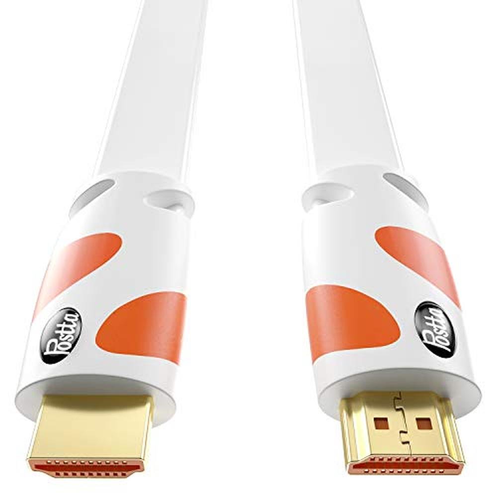 HDMI Cable: Postta Flat 25 Feet 4K HDMI 2.0 Cable – Close-up Detail