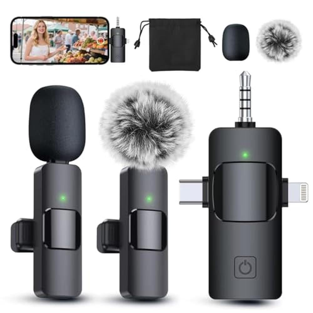 Microphone PQRQP: PQRQP 3 in 1 Professional Wireless – Front View