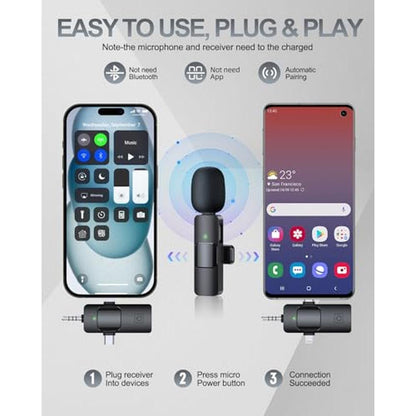 Microphone PQRQP: PQRQP 3 in 1 Professional Wireless – Side View