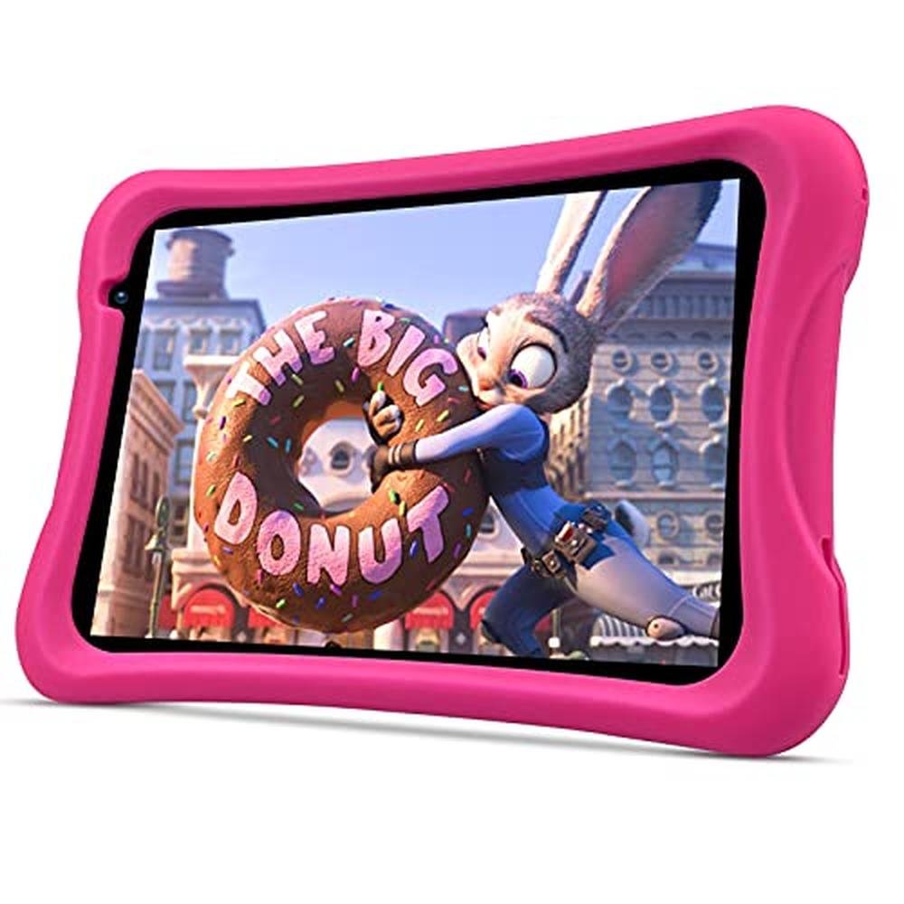 Kids Tablet: PRITOM 8 Inch Quad Core Android Tablet 64GB – Front View