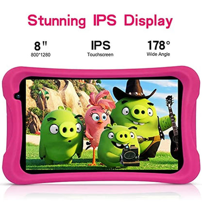 Kids Tablet: PRITOM 8 Inch Quad Core Android Tablet 64GB – In Use