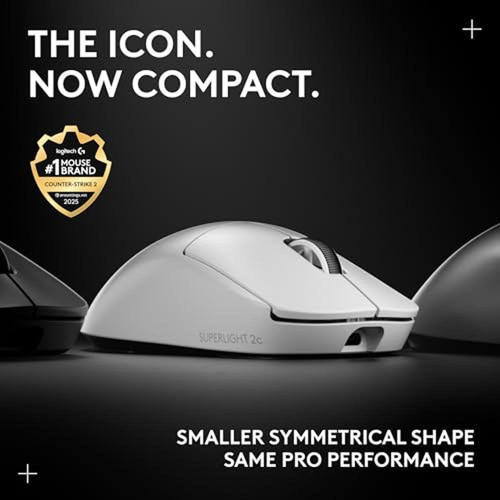 Pro X Superlight 2c Wireless Gaming Mouse: 51g Compact Mini – Side View