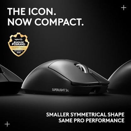 Pro X Superlight 2c Wireless Gaming Mouse: 51g Compact Mini – Side View