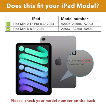 iPad Pro Case: ProCase for iPad Mini 7th A17 Pro 2024 – Side View