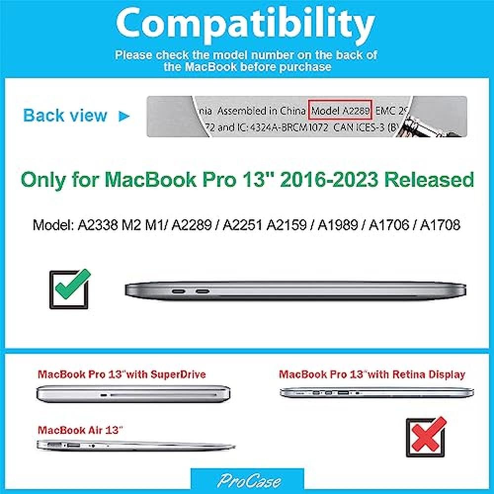 Macbook Pro Case: Premium Hard Shell Case with Dual Layer – Side View