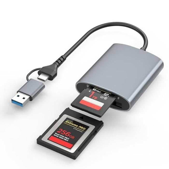 CFexpress Professional: Lexar CFexpress Type B Card Reader – Front View