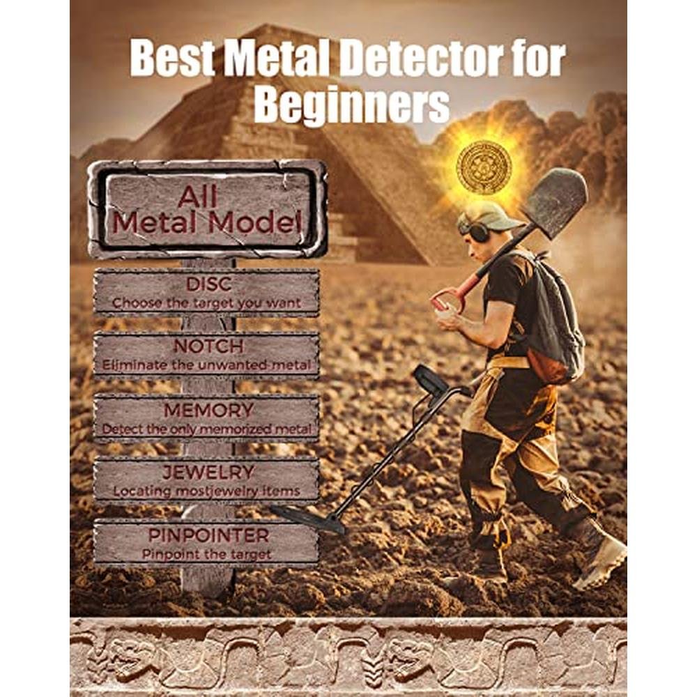 Professional Metal Detector for Adults – Side View