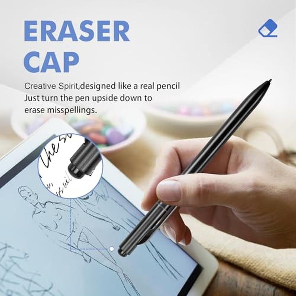 Digital Pen: ProSketch EMR Pen with Eraser Pencil Clip – Close-up Detail